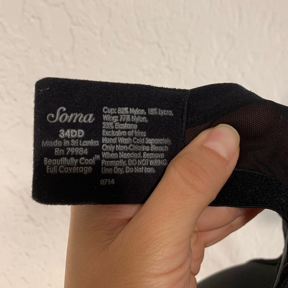 Like New Soma Bra Beautifully Cool Full Coverage - Picture 4 of 7
